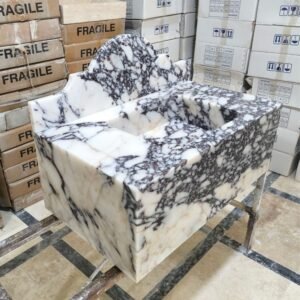 Calacatta Viola Marble Sink: Wall Mounted Bathroom Vanity Top