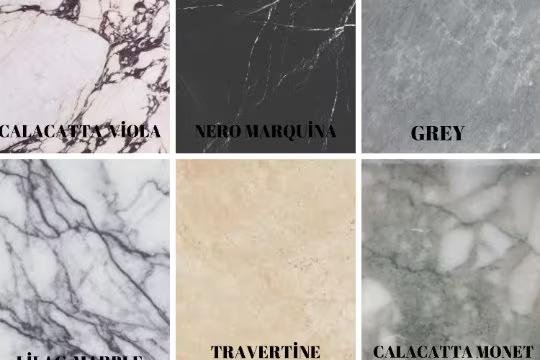 Calacatta Viola Marble Sink: Custom Wall Mounted Vanity - Image 9