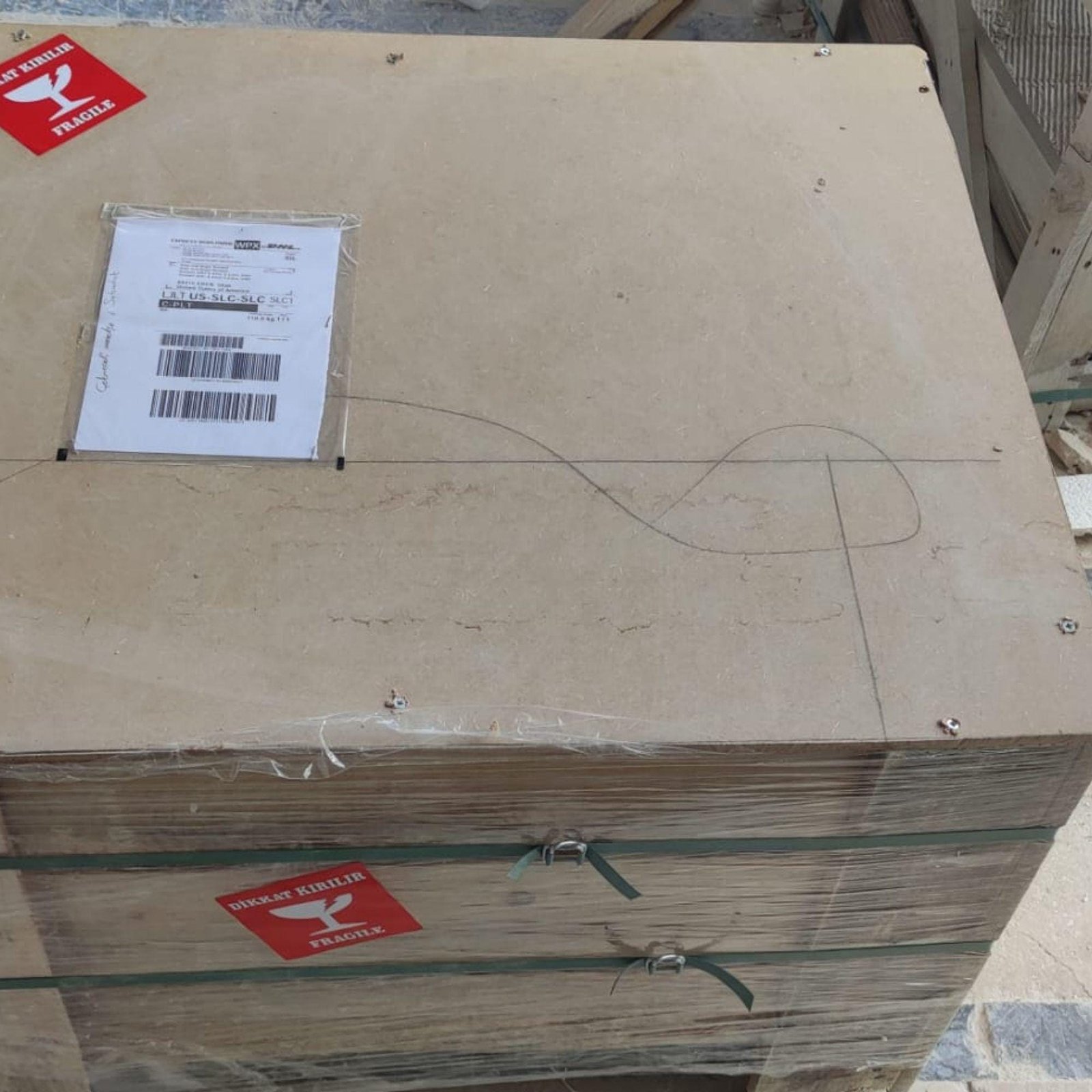 Calacatta Marble Bathroom Vanity: Freestanding Sink with Drawers (18x24x16"" ) - Image 10