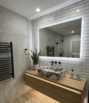 Calacatta Viola Marble Wall Mounted Bathroom Sink (16"x24"x10")