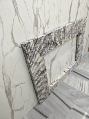 Calacatta Viola Marble Fireplace Surround